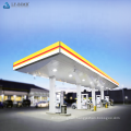 Prefabricated Steel Space Frame Gas Station Design